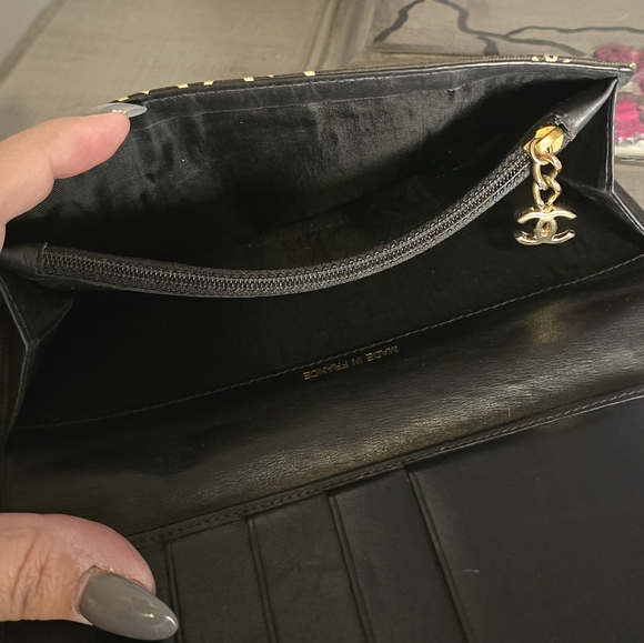 CHANEL Rare Vintage Long Coco Wallet. Canvas. Brown.VGUC - Picture 10 of 13